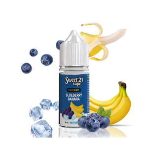 Sweet 21 Vape Fruity Blast Banana Blueberry salt 30ml - Tinh Dầu Mỹ